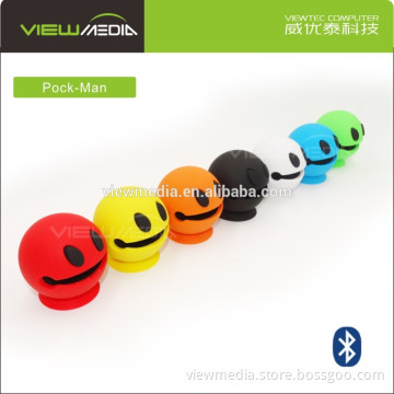 Sporty opening-mouth cartoon Bluetooth speaker 4ohm 3w Pock-Man